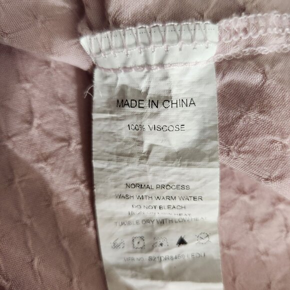 Simplee Dress Womens Medium Light Pink Maxi Dress Ruffle Sleeves & Lace Fairy - Picture 4 of 13